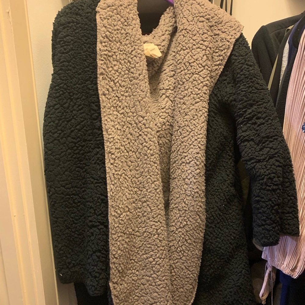 Fuzzy oversized jacket